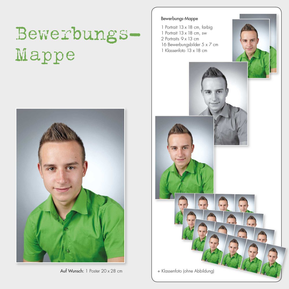 Schulfotografie 'Bewerbungsmappe'